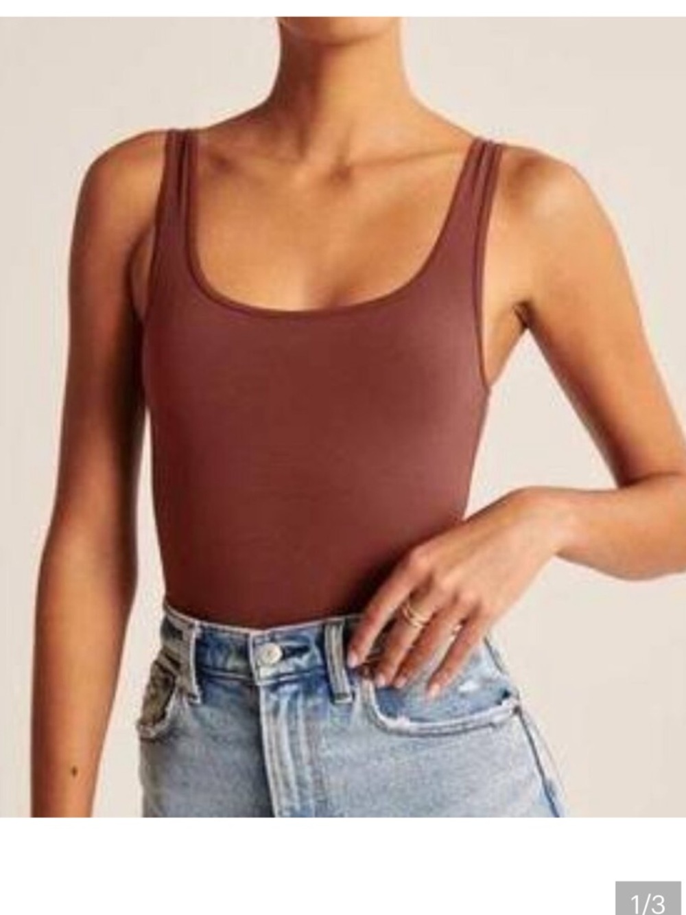 Abercrombie & Fitch Soft A&F Square Neck Bodysuit